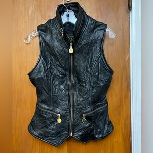 Black Leather Vest